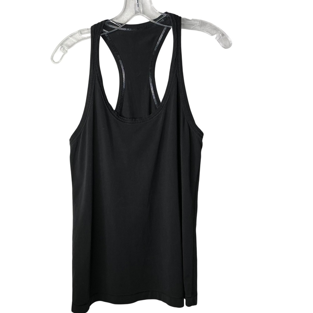 Lululemon Cool Racerback Tank Top Black Size 6 Yoga Training Athletic Wear